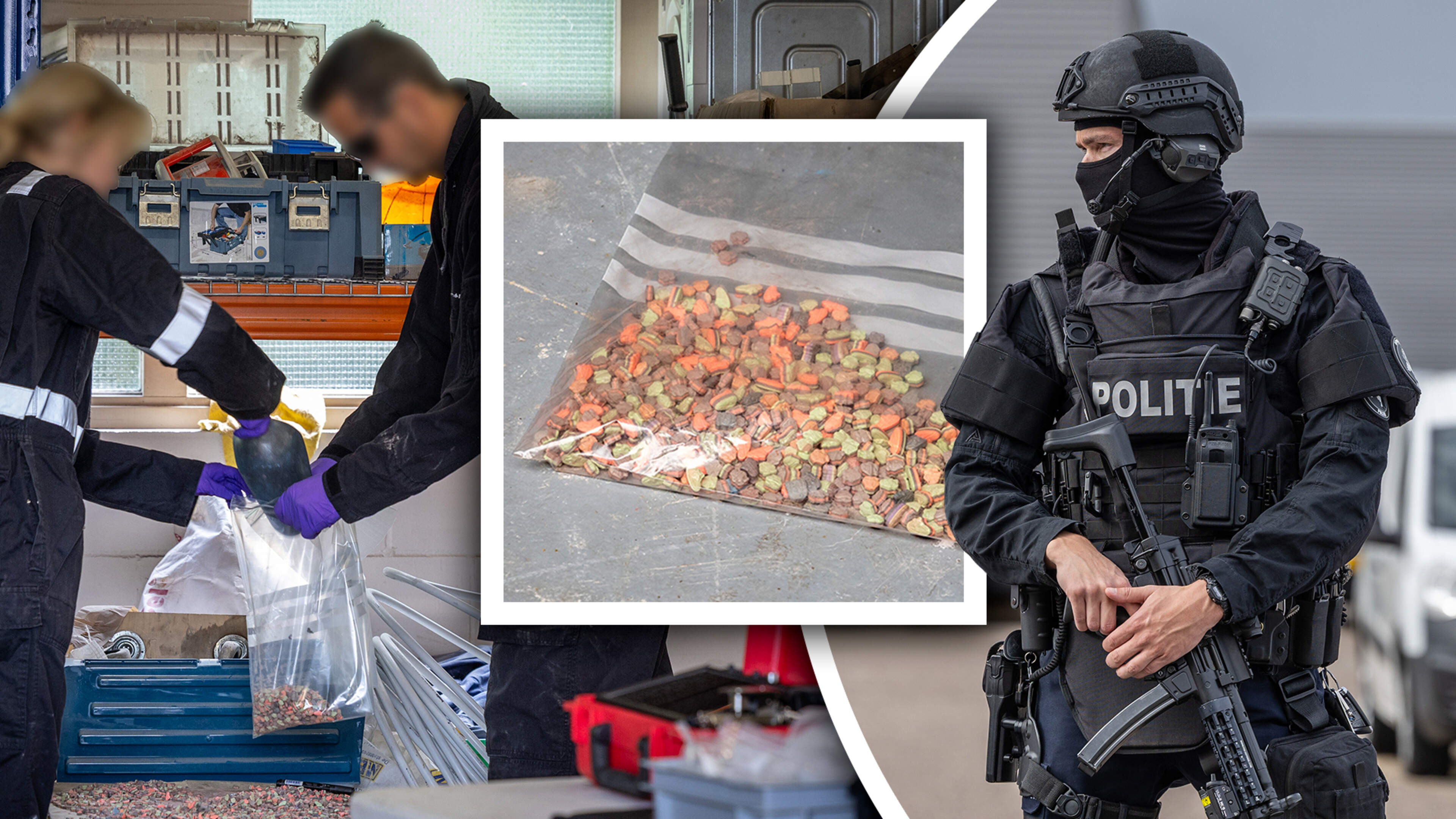 Politie doet enorme xtc-vondst achter tussenwandje bij ogenschijnlijk doodnormaal schildersbedrijf: compleet laboratorium ontmanteld